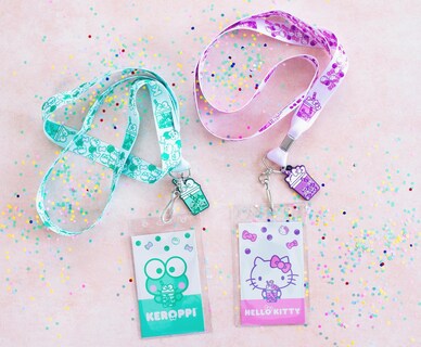 Foto 2 | Cordones Sanrio Hello Kitty y Keroppi Boba Tea con Identificación - Venta Internacional