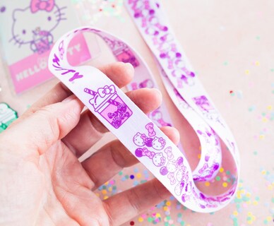 Foto 5 | Cordones Sanrio Hello Kitty y Keroppi Boba Tea con Identificación - Venta Internacional