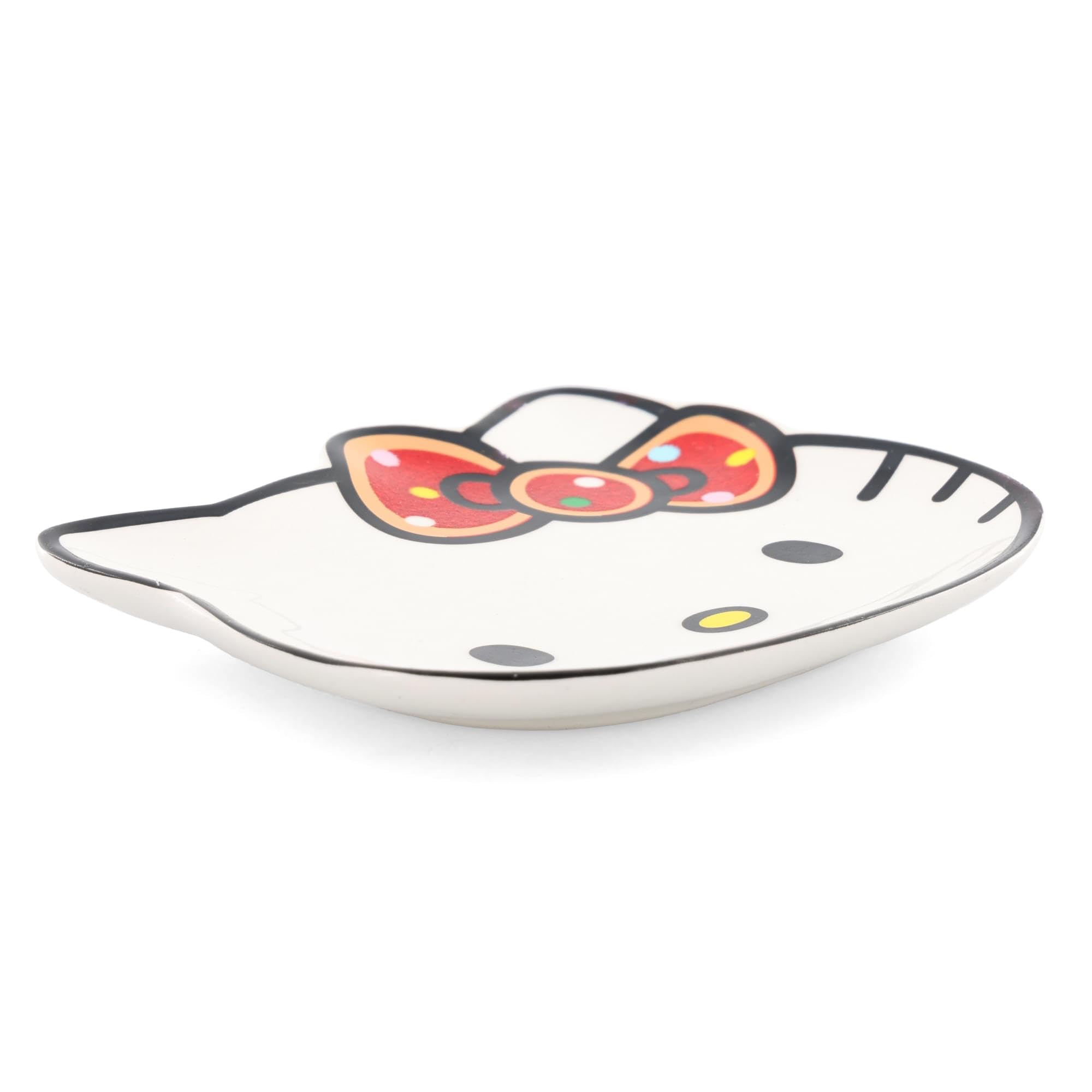 Foto 3 pulgar | Bandeja Para Abalorios Sanrio Hello Kitty Con Forma De Lazo Con Purpurina  Cerámica - Venta Internacional.