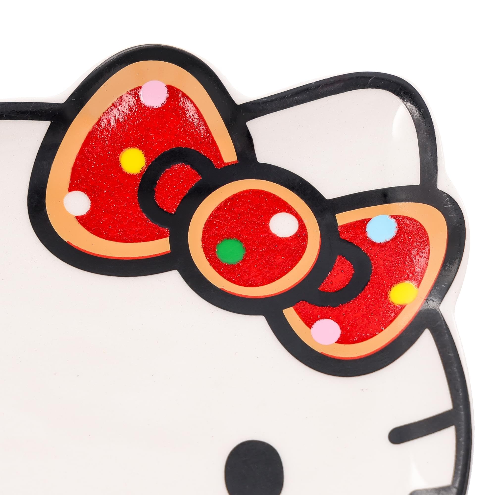 Foto 4 pulgar | Bandeja Para Abalorios Sanrio Hello Kitty Con Forma De Lazo Con Purpurina  Cerámica - Venta Internacional.