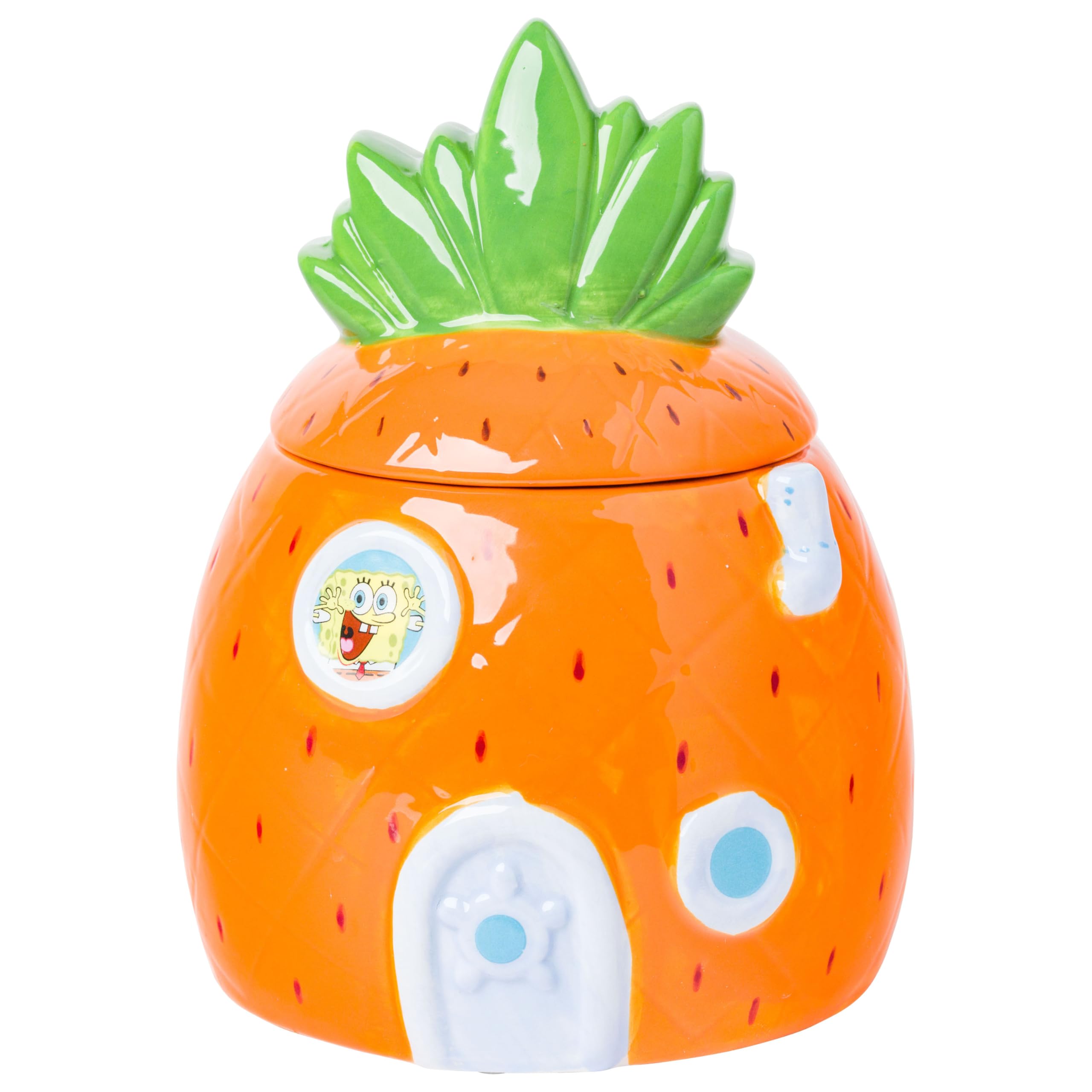 Tarro De Cerámica Silver Buffalo Spongebob Squarepants Para Aperitivos - Venta Internacional.