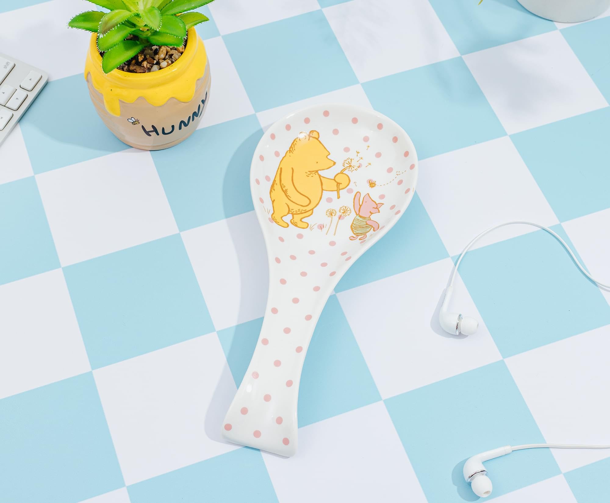 Foto 4 pulgar | Soporte Para Cucharas De Cerámica Disney Winnie The Pooh - Venta Internacional.