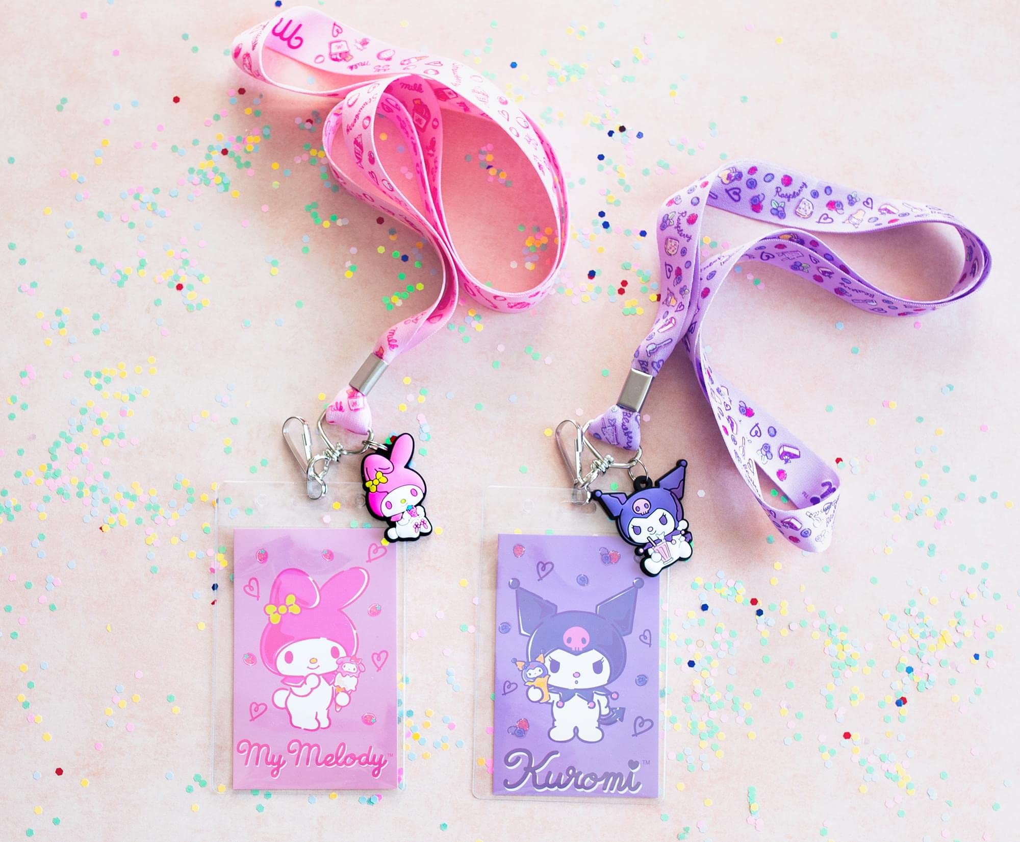 Foto 2 | Juego De Cordones Toynk Sanrio My Melody Y Kuromi Con Soportes De Identificación - Venta Internacional.