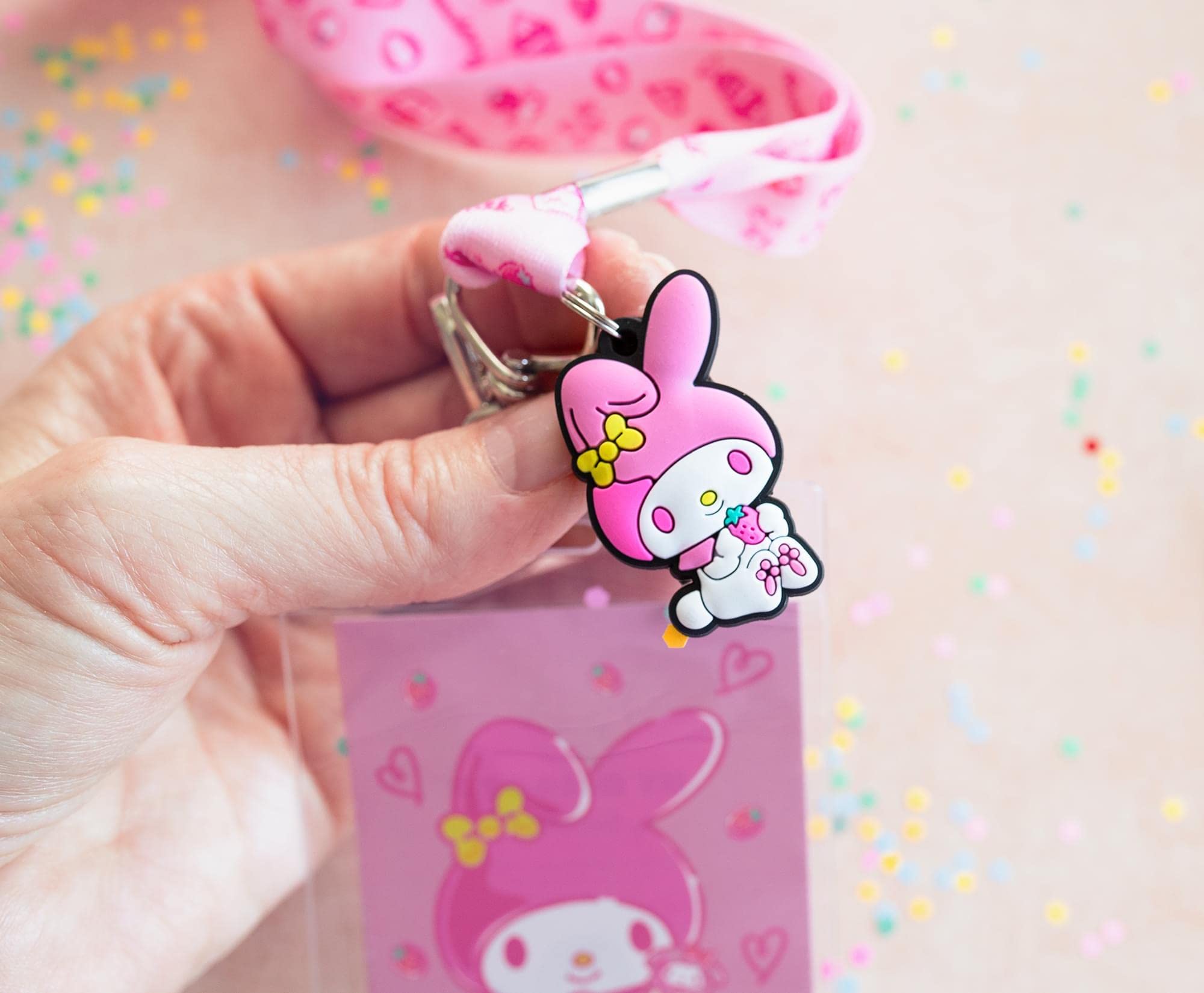 Foto 4 | Juego De Cordones Toynk Sanrio My Melody Y Kuromi Con Soportes De Identificación - Venta Internacional.