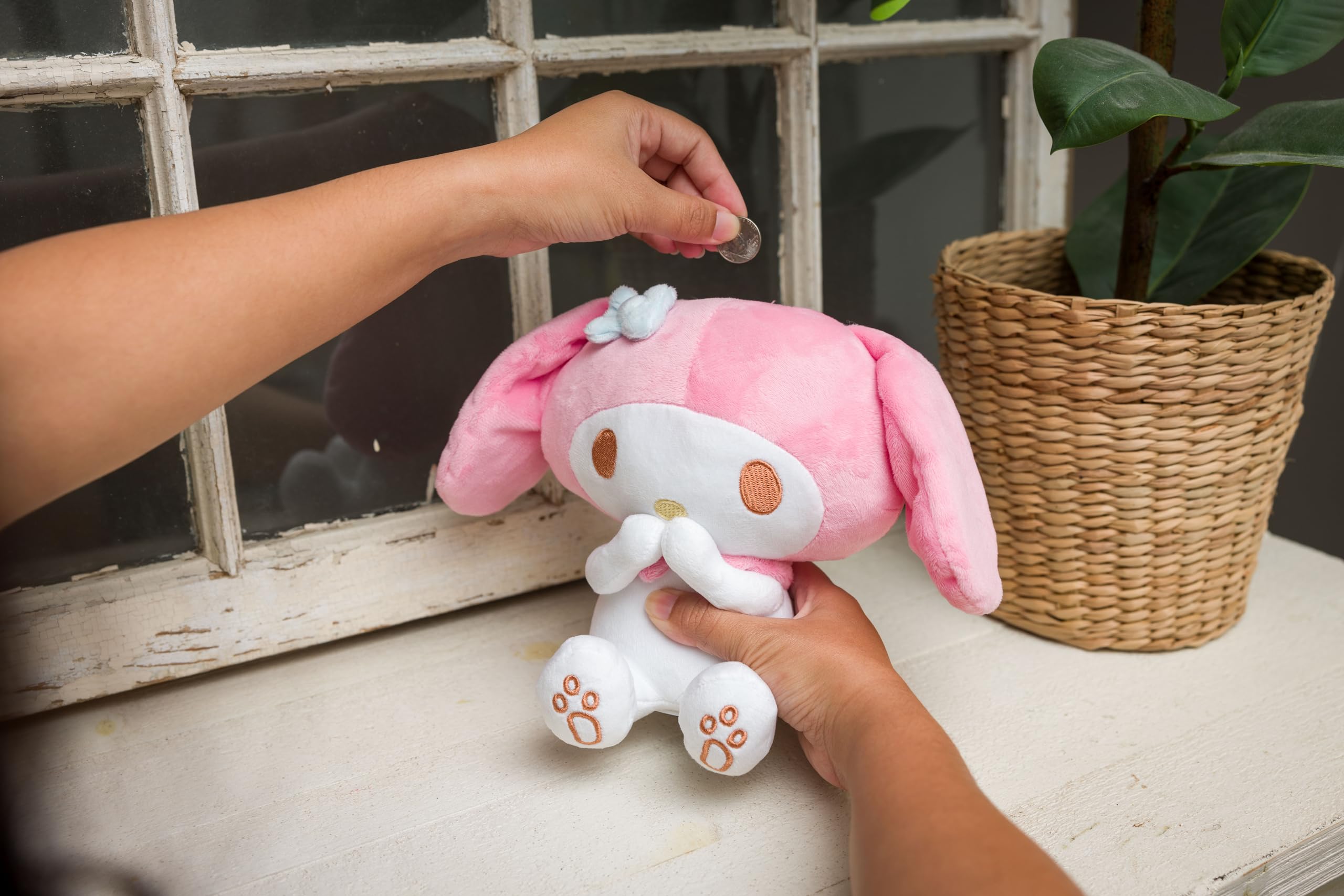 Foto 6 pulgar | Monedero De Peluche Plateado Buffalo Sanrio Hello Kitty My Melody - Venta Internacional.