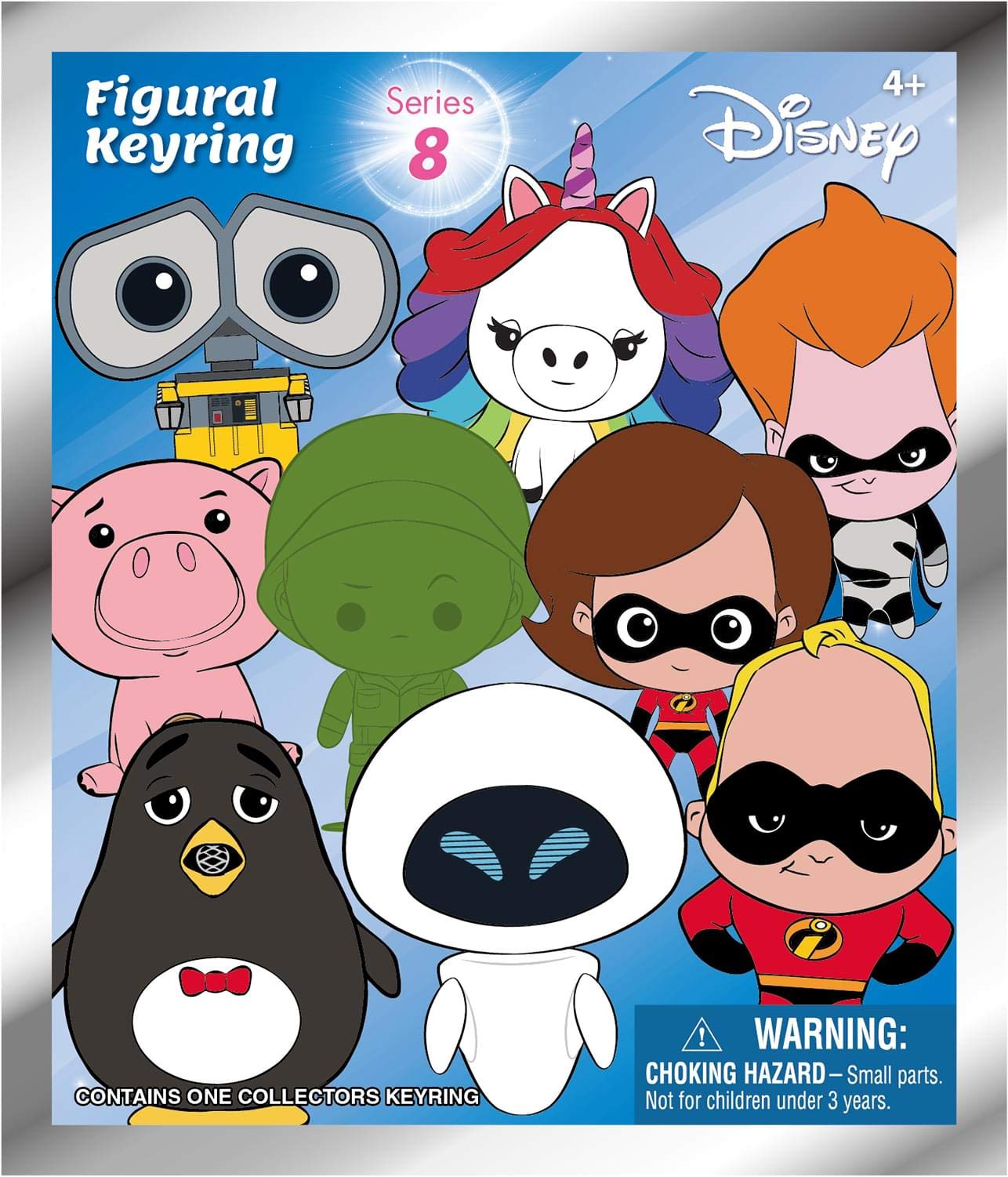 Foto 4 pulgar | Llaveros Coleccionables De Espuma 3d Disney Series 8 Con Forma De Bolsa Ciega - Venta Internacional.