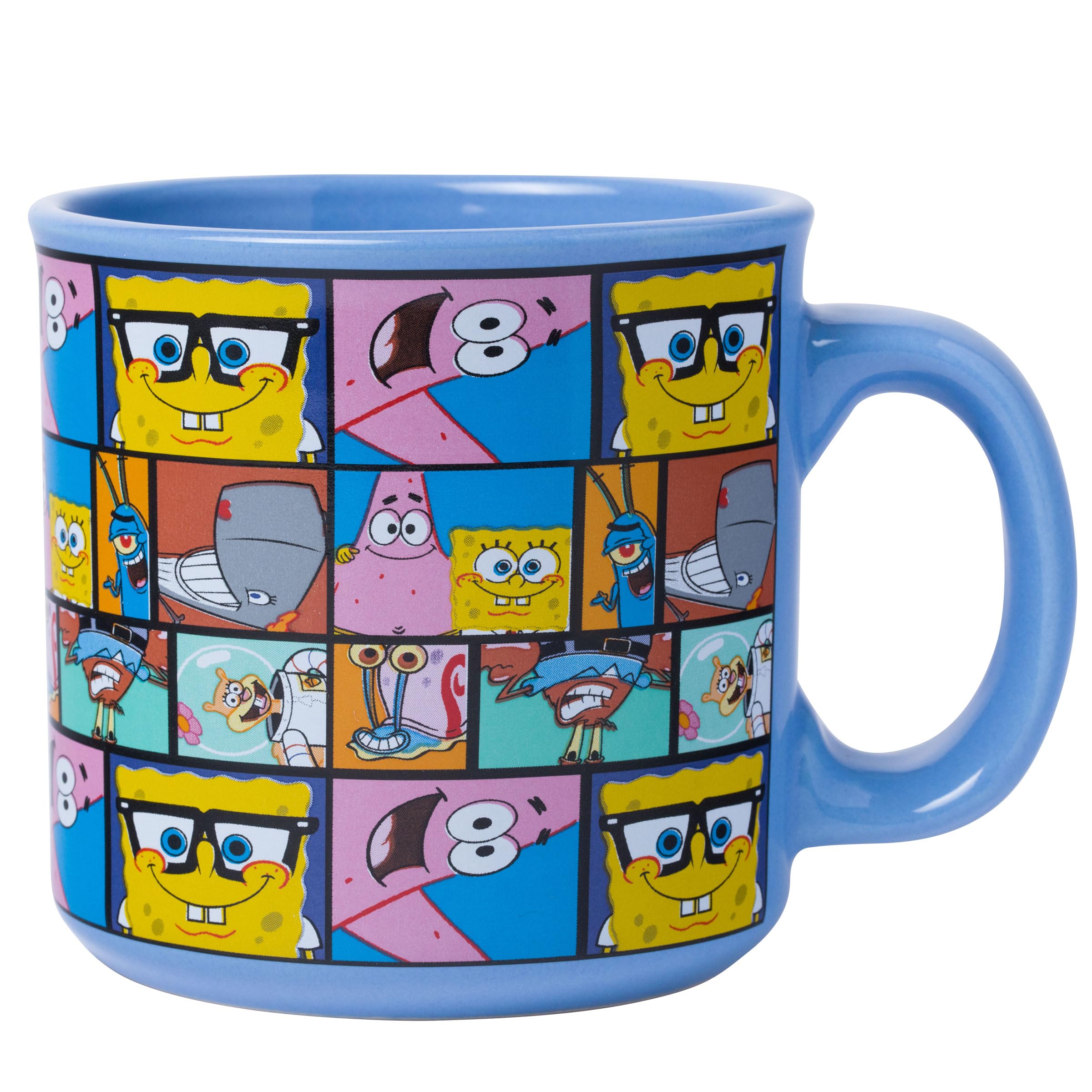 Taza Camper Silver Buffalo Con Diseño De Bob Esponja  600 Ml - Venta Internacional.