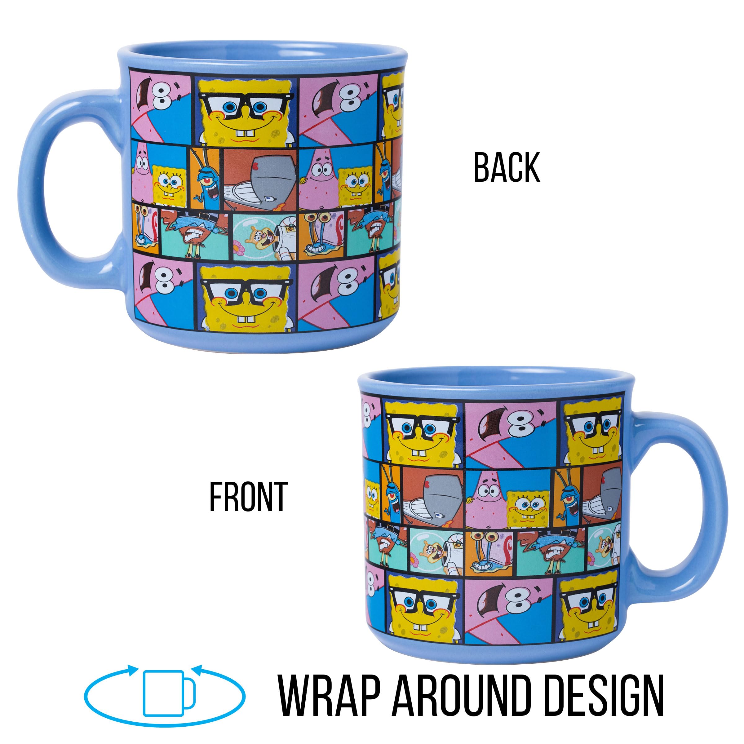 Foto 3 pulgar | Taza Camper Silver Buffalo Con Diseño De Bob Esponja  600 Ml - Venta Internacional.
