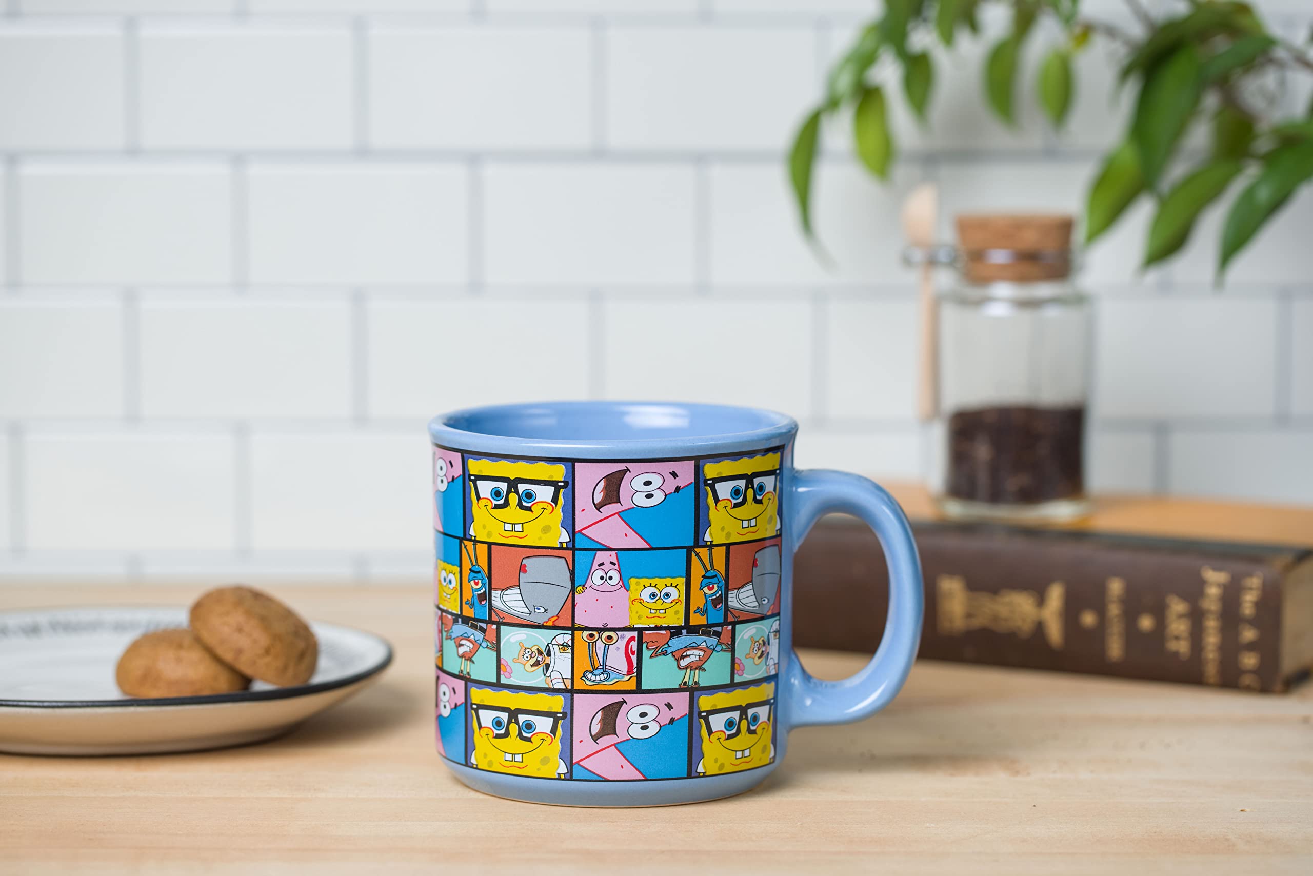 Foto 6 pulgar | Taza Camper Silver Buffalo Con Diseño De Bob Esponja  600 Ml - Venta Internacional.