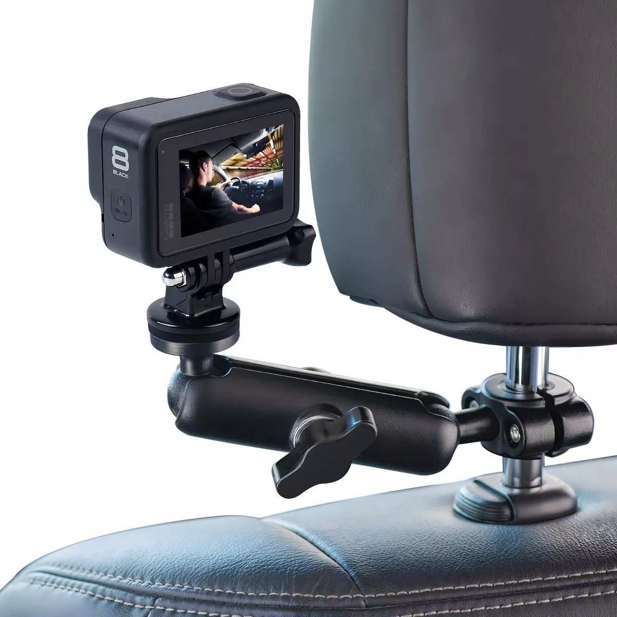 Foto 3 pulgar | Soporte Para Gopro De 360° Para Espejo Retrovisor Eo Safe Imports Esi-15171 Negro