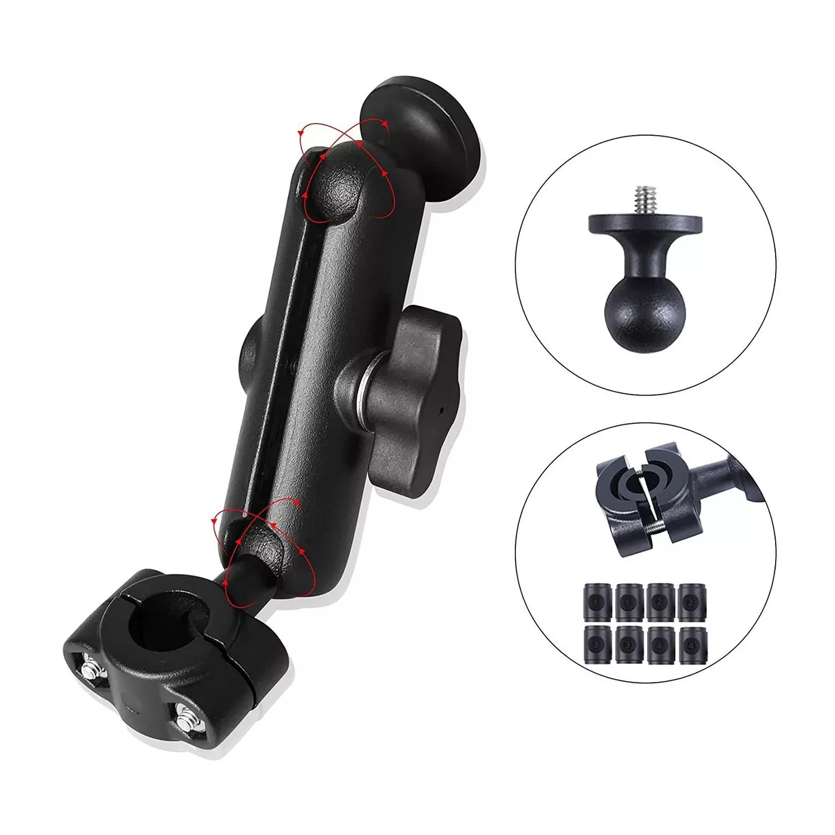 Foto 4 pulgar | Soporte Para Gopro De 360° Para Espejo Retrovisor Eo Safe Imports Esi-15171 Negro
