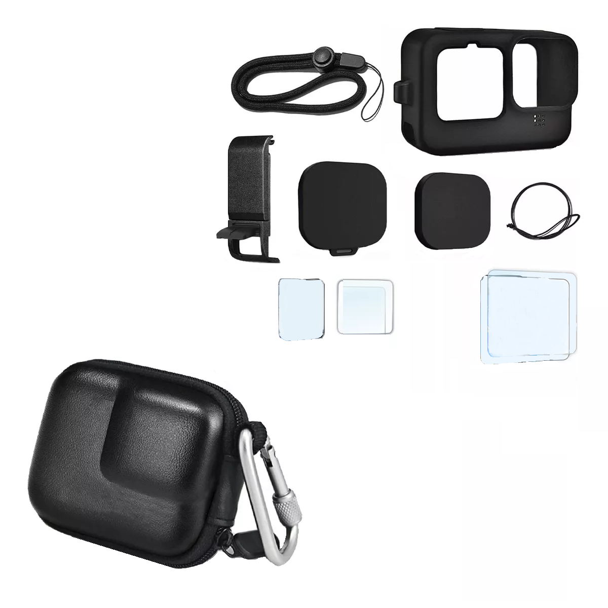Foto 2 pulgar | Protector Para Gopro Hero 9 10 11 12 Funda Y Accesorios Eo Safe Imports Esi-15173 Negro