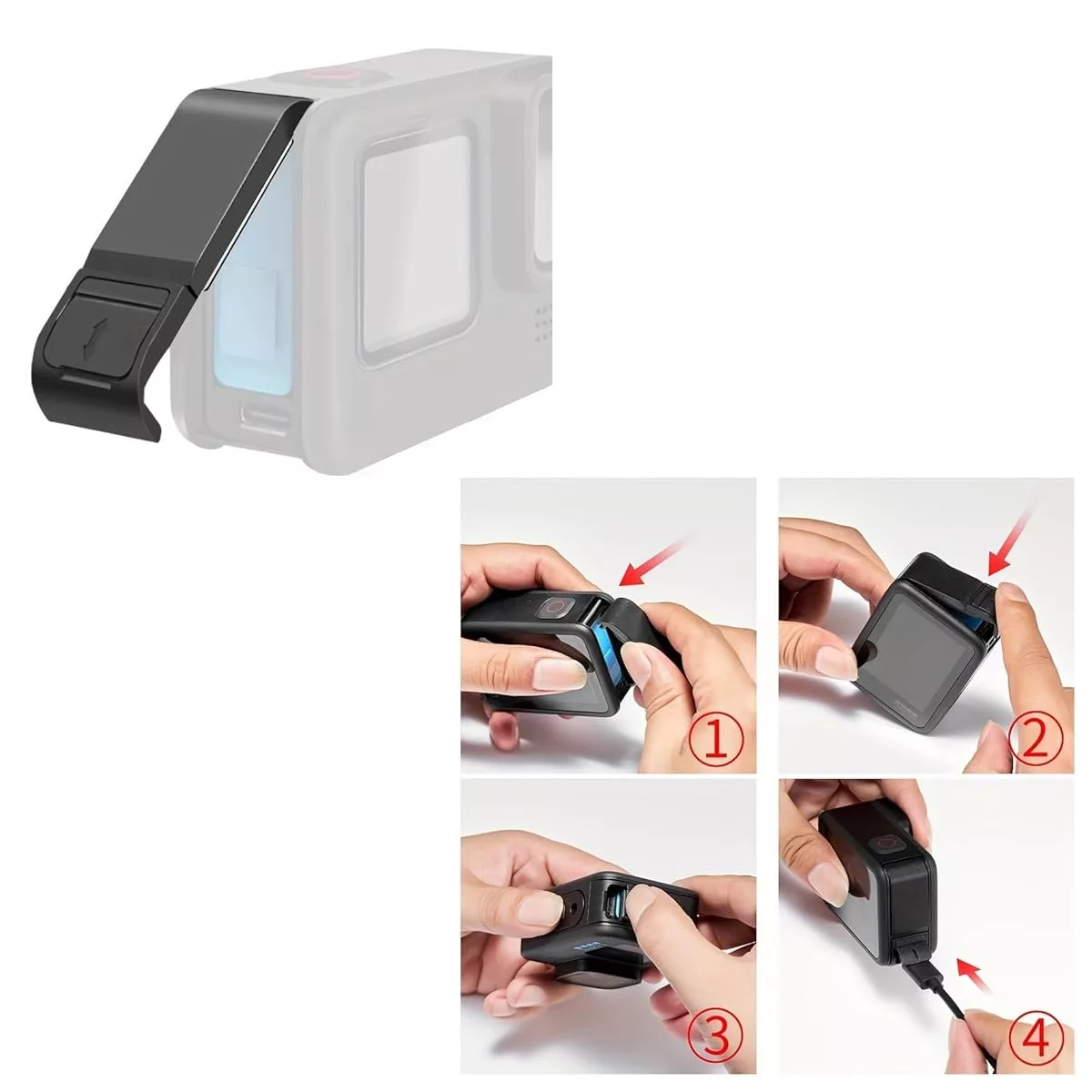 Foto 3 pulgar | Protector Para Gopro Hero 9 10 11 12 Funda Y Accesorios Eo Safe Imports Esi-15173 Negro