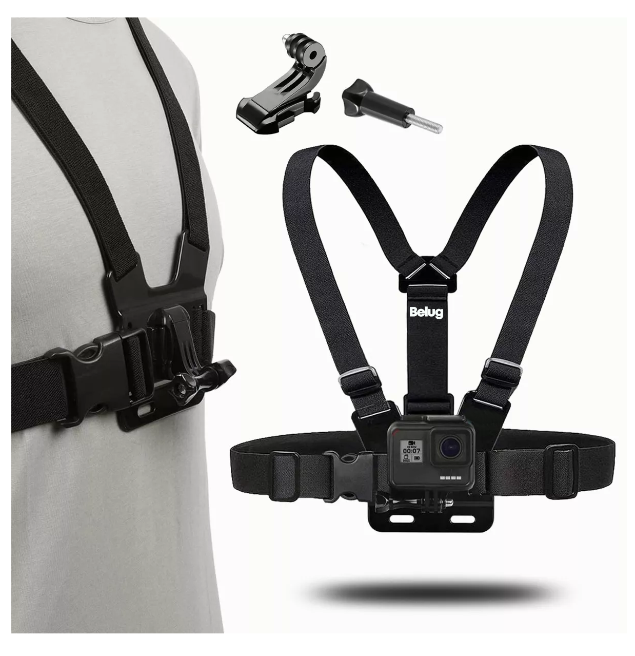 Foto 3 pulgar | Arnés Para Pecho Belug Gopro Pecheran Negro