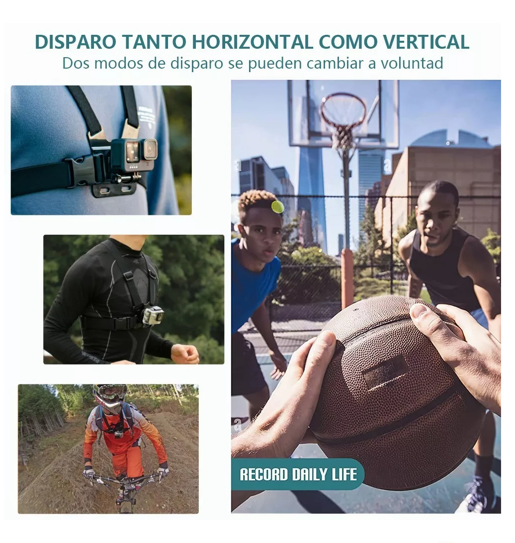 Foto 5 pulgar | Arnés Para Pecho Belug Gopro Pecheran Negro