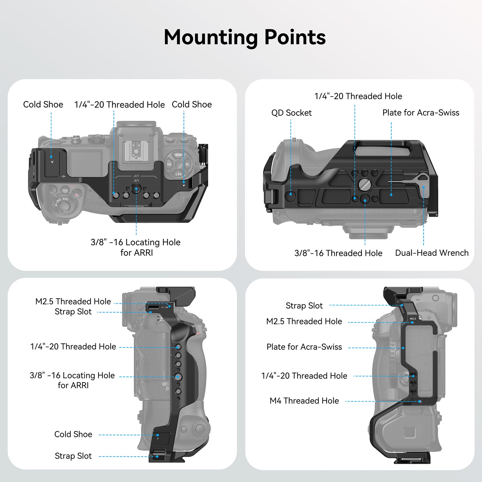 Foto 3 | Funda De Cámara Smallrig Para Nikon Z 8 Con Empuñadura De Batería Mb-n12 - Venta Internacional.