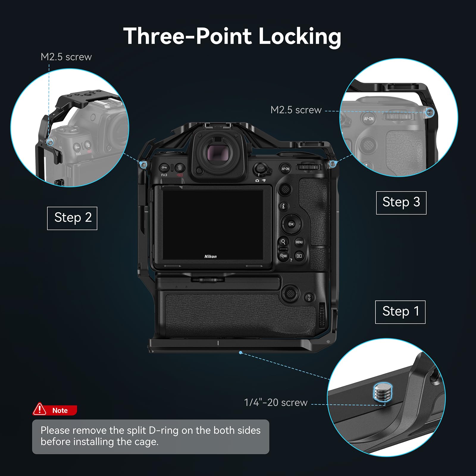 Foto 4 | Funda De Cámara Smallrig Para Nikon Z 8 Con Empuñadura De Batería Mb-n12 - Venta Internacional.