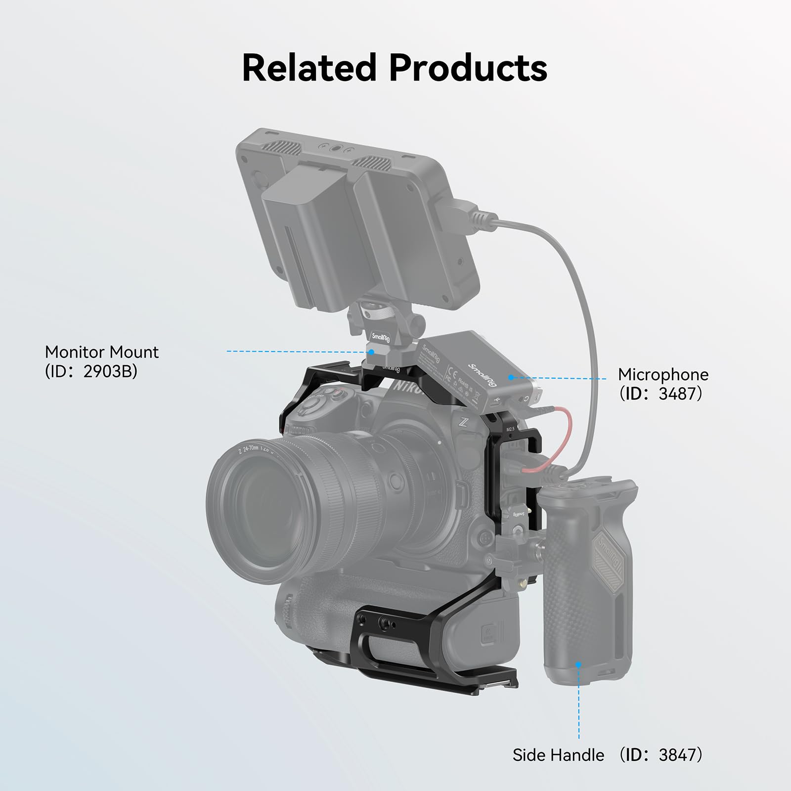 Foto 6 pulgar | Funda De Cámara Smallrig Para Nikon Z 8 Con Empuñadura De Batería Mb-n12 - Venta Internacional.