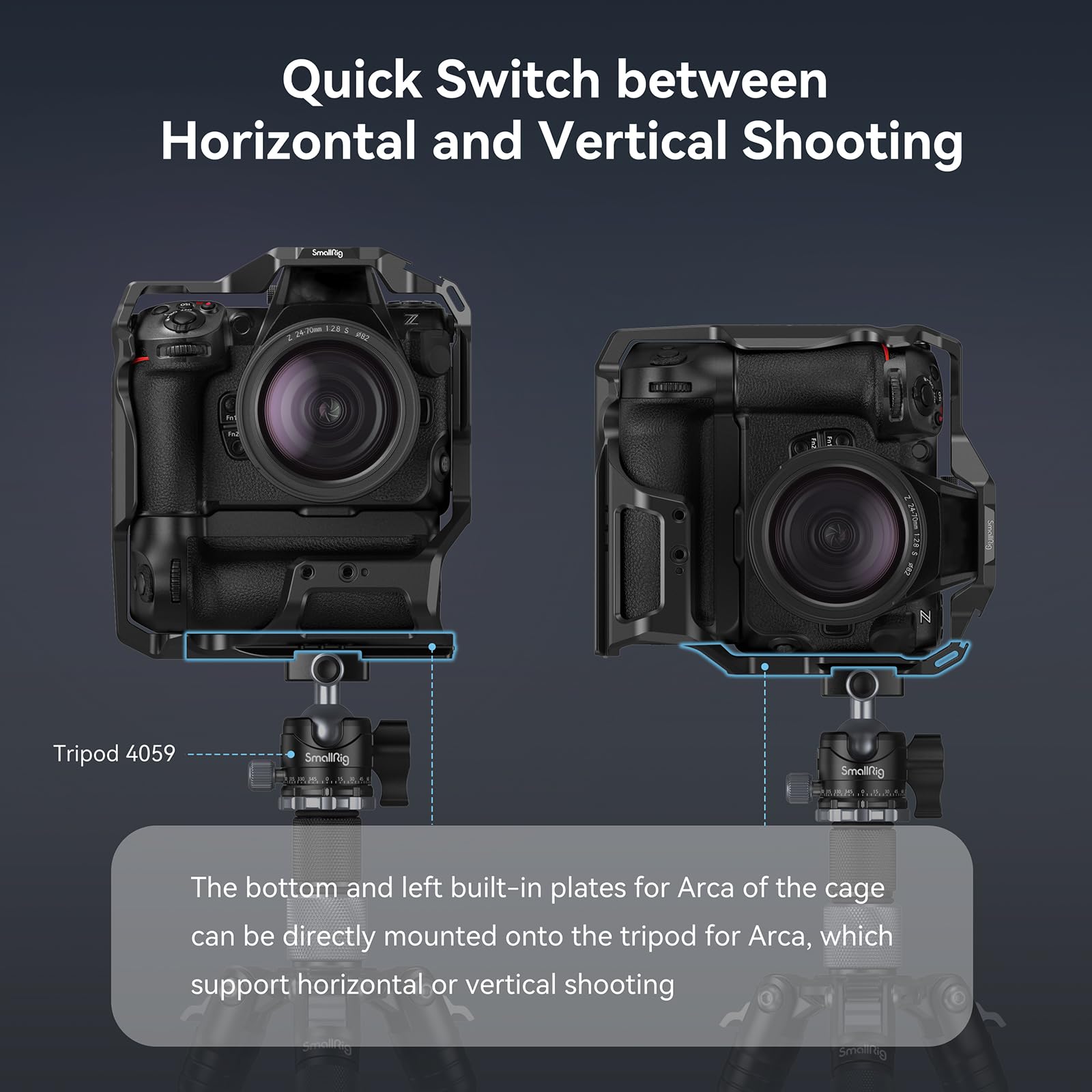Foto 6 | Funda De Cámara Smallrig Para Nikon Z 8 Con Empuñadura De Batería Mb-n12 - Venta Internacional.