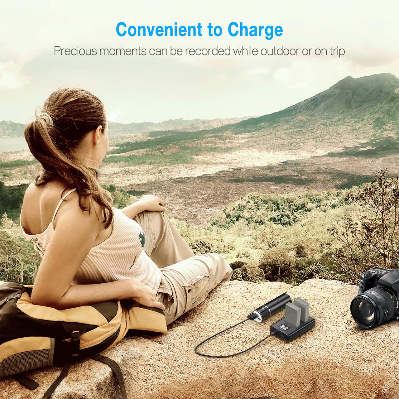 Foto 7 | Paquete De 2 Baterías Y Cargador Usb Dual Para Olympus Bls-5, Bls-50 - Venta Internacional.
