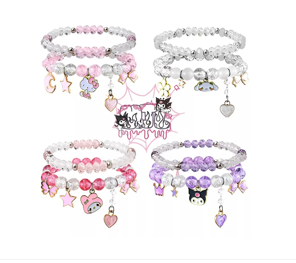 Foto 1 | Pulseras Kawaii Kuromi, Sanrio, Cinnamoroll T