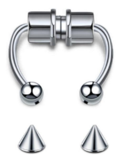 Foto 3 pulgar | Piercing Falso Genérico Magnético Intercambiable 1 pieza
