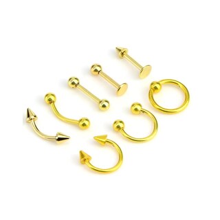 Foto 1 | Set De 8 Piercing Nariz, Ceja, Labio, Lengua Y Oreja