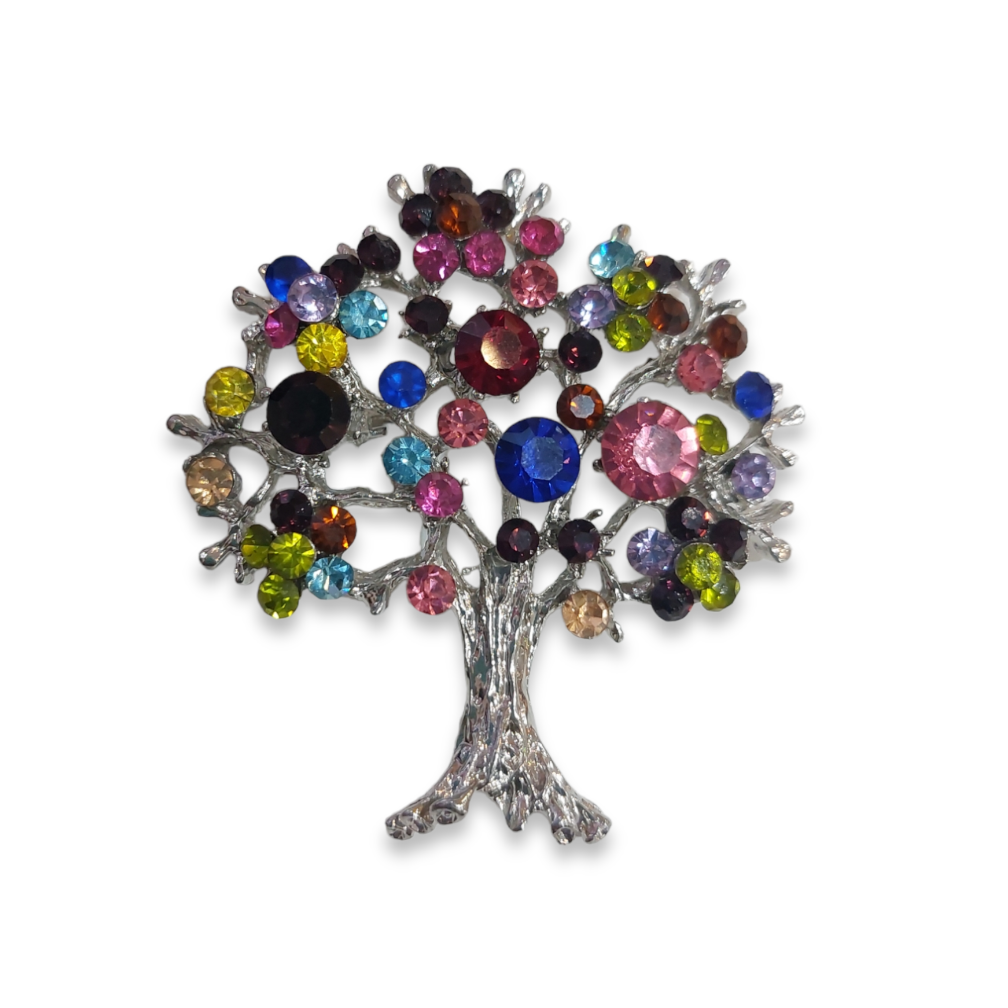 Broche Para Ropa De Mujer Árbol Multicolor