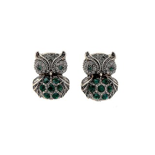 Foto 1 | Pendientes Huoguo Con Colgante De Búho Y Diamante Festival - Venta Internacional.
