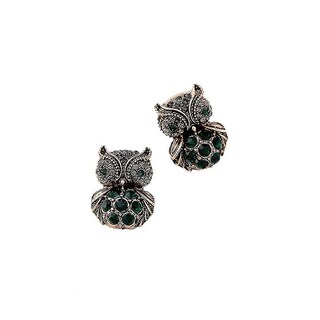 Foto 2 | Pendientes Huoguo Con Colgante De Búho Y Diamante Festival - Venta Internacional.