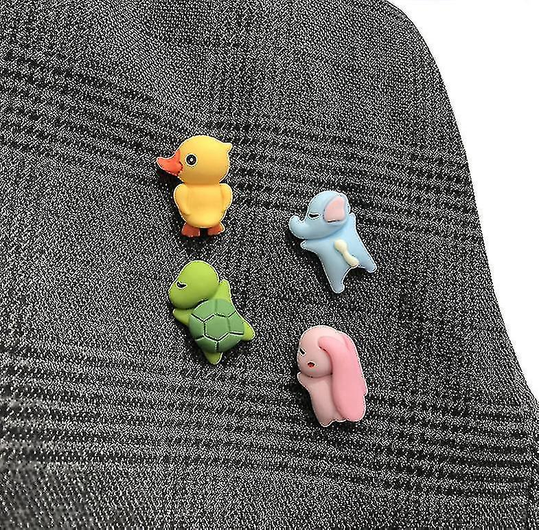 Foto 1 | Juego De Broches Huoguo  Bonita Tortuga Pequeña Con Dibujos Animados  Aleación De Zinc  4 Unidades - Venta Internacio