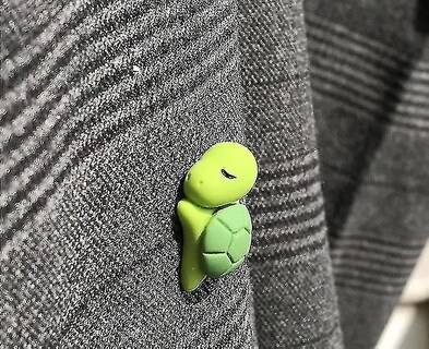 Foto 2 | Juego De Broches Huoguo Bonita Tortuga Pequeña Con Dibujos Animados Aleación De Zinc 4 Unidades - Venta Internacio