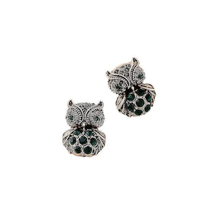 Foto 2 | Pendientes Huoguo Con Colgante De Búho Y Diamante Festival - Venta Internacional.