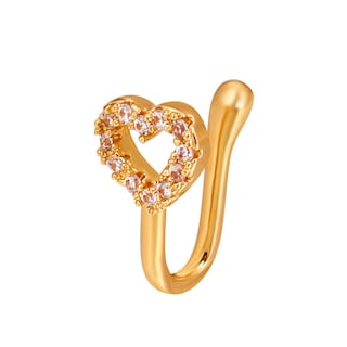 Foto 1 | Anillo Nasal Falso En Forma De U Con Forma De U Y Forma De Mariposa Con Diamantes - Venta Internacional.
