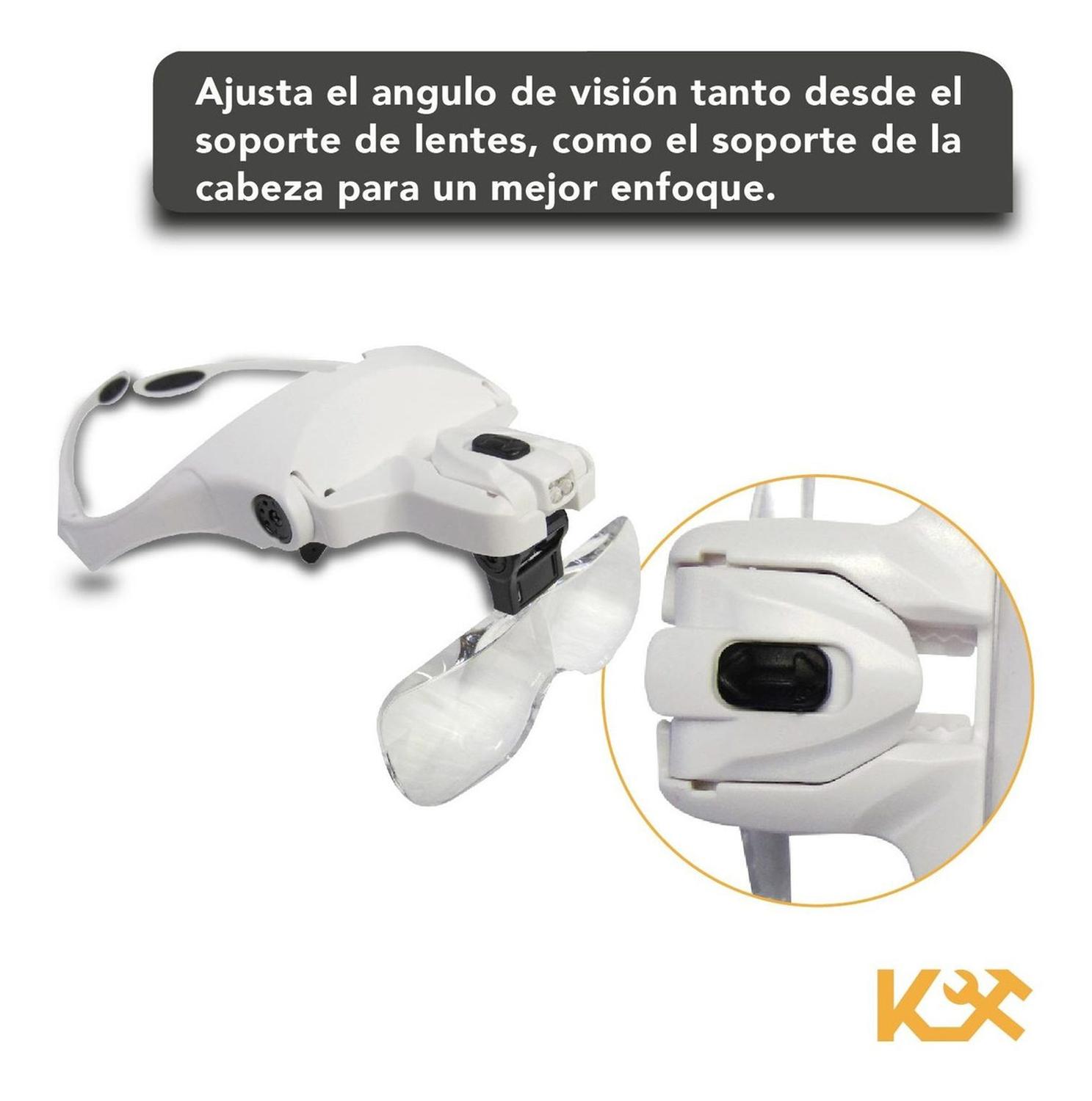 Foto 7 pulgar | Lupa Optovisor con Luz Led para Doctor o Joyero 1.2x a 3.5x