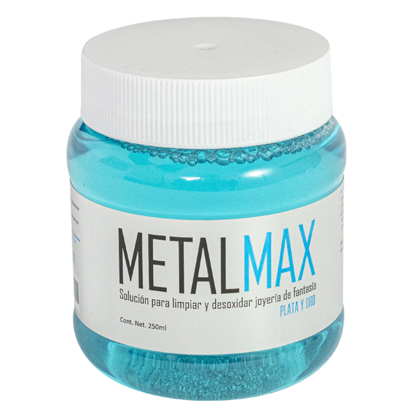 Limpiador Liquido Metal Max 250 ml de Joyería para Oro y Plata