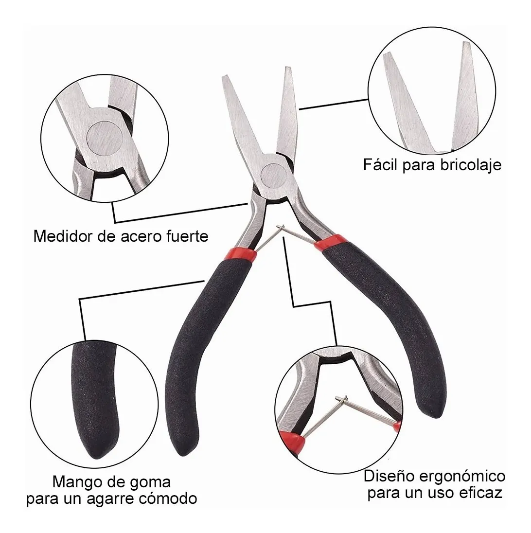 Foto 3 pulgar | Pinzas para Bisutería Malubero 8 Piezas