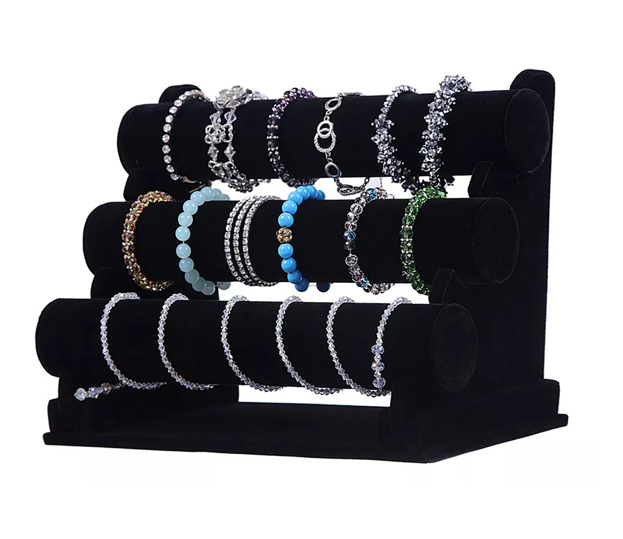 Foto 3 | Exhibidor Porta Pulsera Belug con 3 Niveles Plegable color Negro