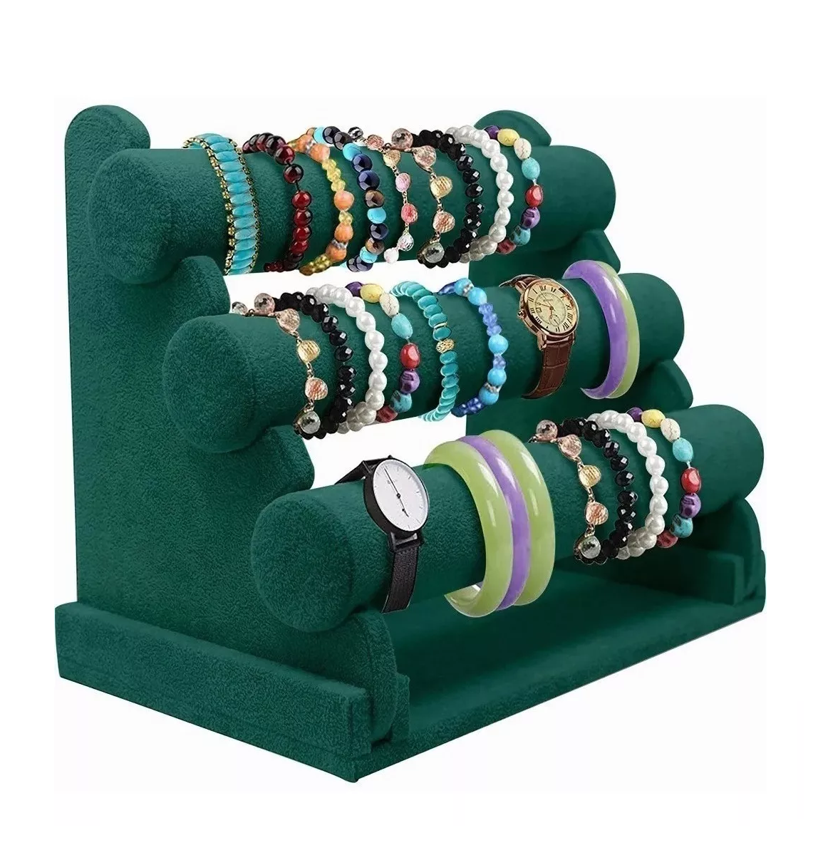 Foto 3 | Exhibidor Porta Pulsera con 3 Niveles Plegable color Verde