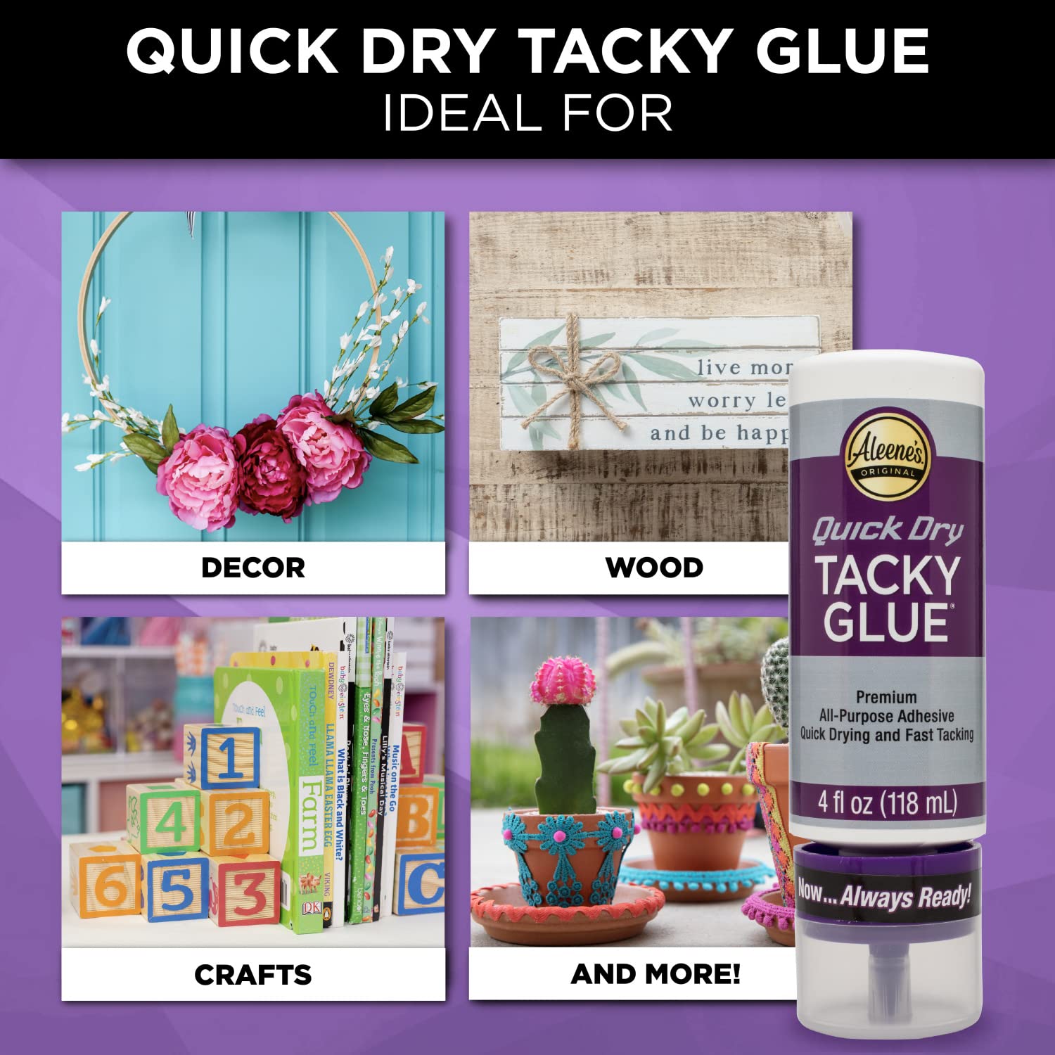 Foto 5 pulgar | Adhesivo Aleene's Quick Dry Tacky Always Ready 118 Ml - Venta Internacional