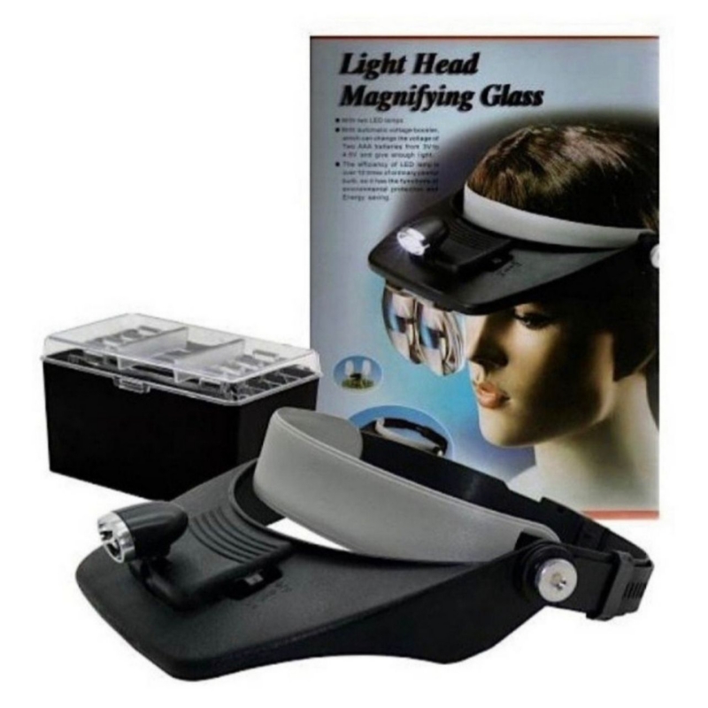 Lupa Vicera Con Luz Led Y 4 Lentes - Venta Internacional.