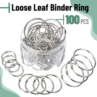 Foto 2 | Binder Ring Mr. Pen Loose Leaf, Paquete De 100 Unidades, 3 Tamaños, Plata - Venta Internacional.