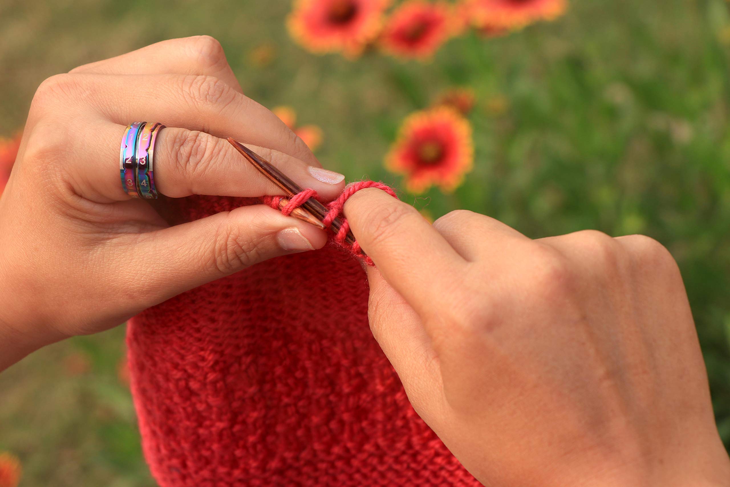 Foto 4 pulgar | Anillo Row Counter Knitpro Rainbow De Acero Inoxidable De 9-19,0 Mm - Venta Internacional.