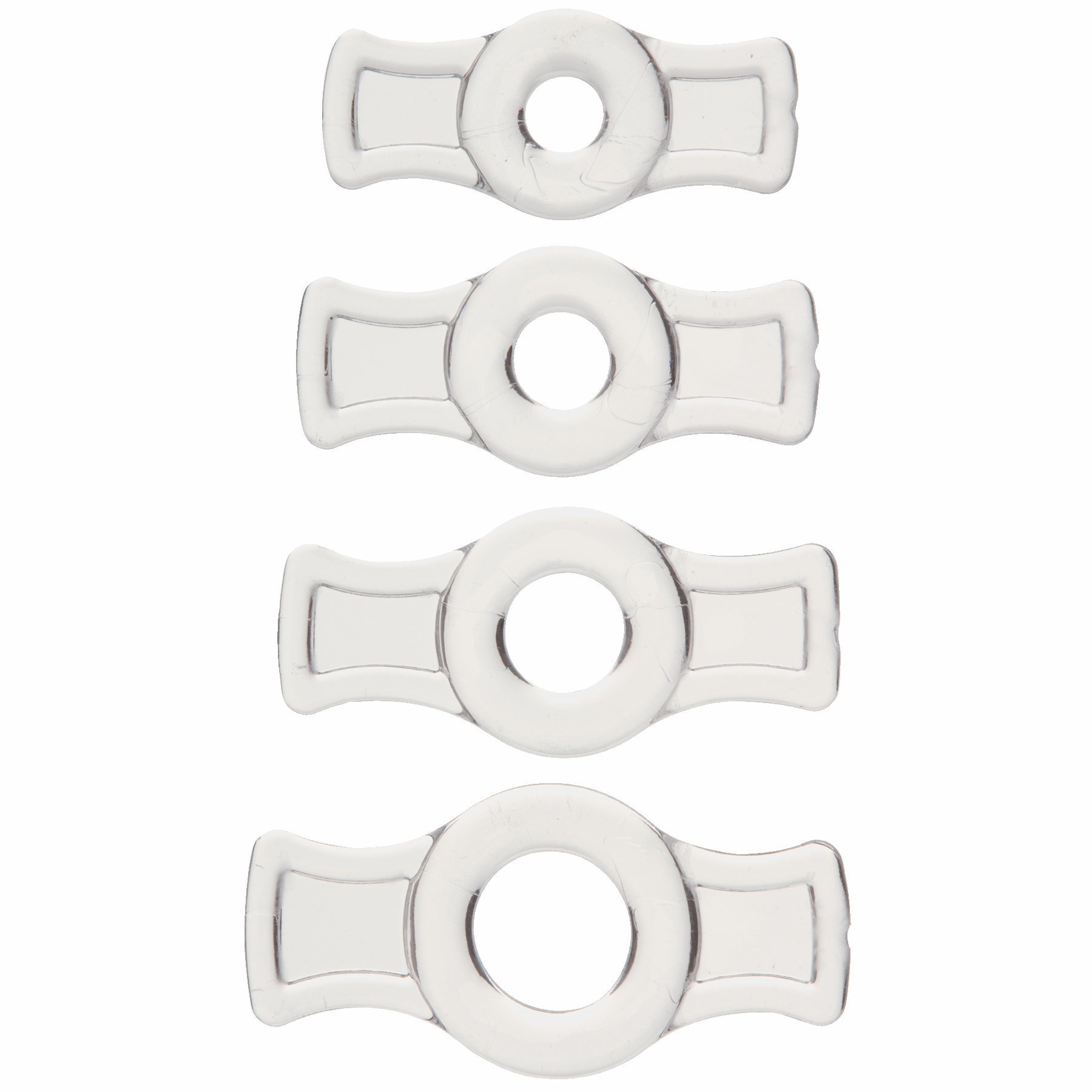 Juego De Anillos En C Doc Johnson Titanmen, 4 Anillos Para Erecciones Más Firmes - Venta Internacional.