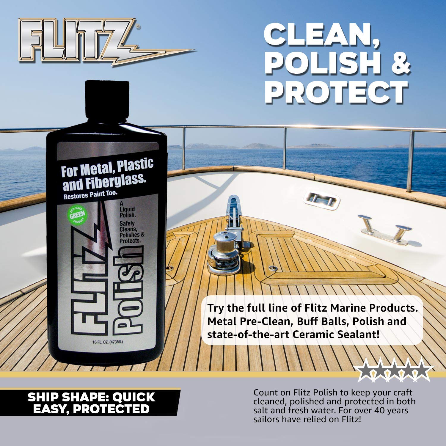 Foto 4 | Limpiador De Manchas Liquid Flitz  Multiusos  473 Ml - Venta Internacional.