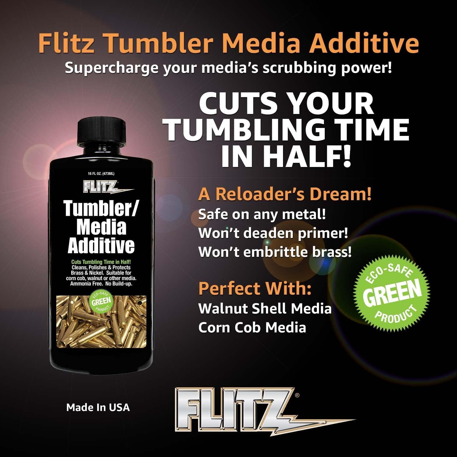 Foto 6 | Limpiador De Latón Tumbler Media Additive Flitz  Botella De 473 Ml - Venta Internacional.