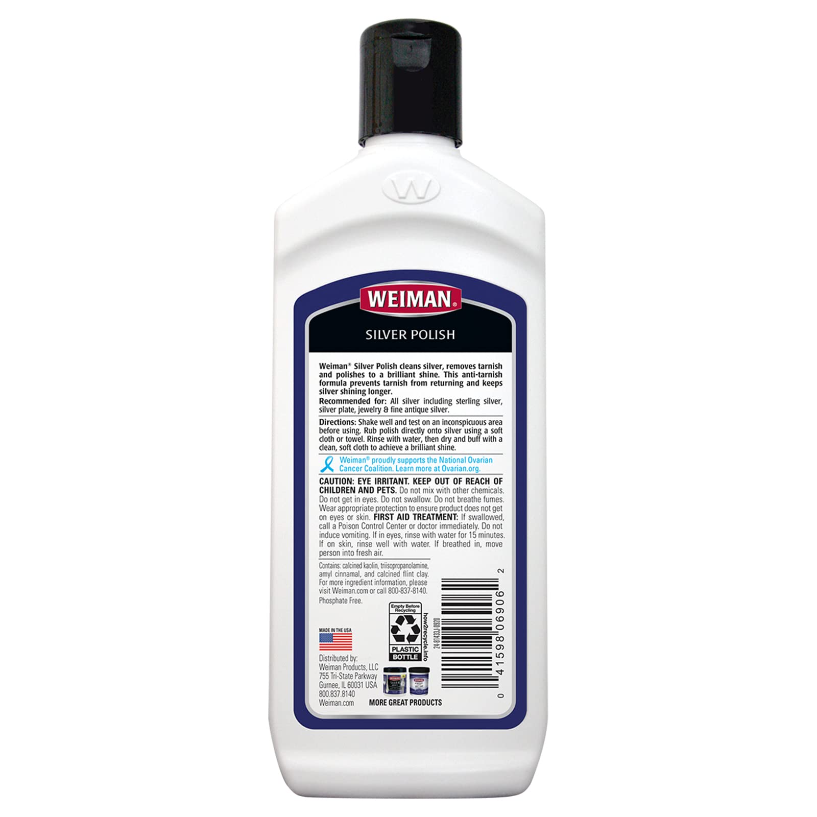 Foto 3 pulgar | Limpiador Y Pulidor De Plata Weiman  240 Ml  Con Paño De Pulido - Venta Internacional.