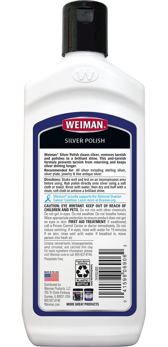 Foto 2 | Botellas Silver Polish Weiman De 240 Ml (8 Oz)  Paquete De 2 - Venta Internacional.