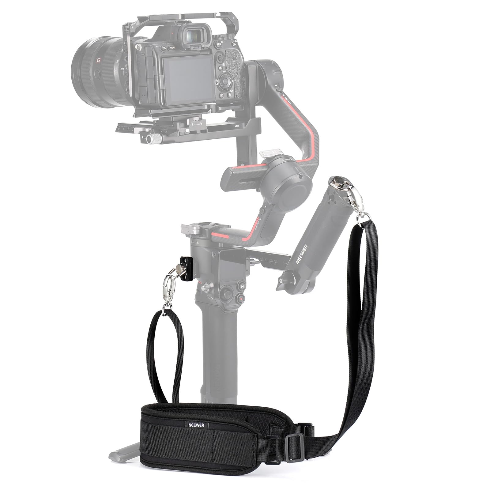 Correa De Cuello Neewer Rs4 Rs3 Con Rieles Nato Para Dji Gimbal - Venta Internacional.