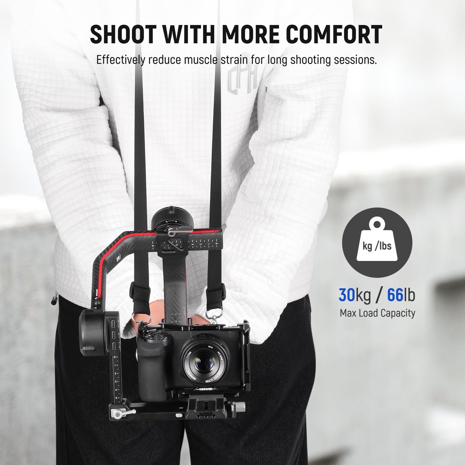 Foto 4 | Correa De Cuello Neewer Rs4 Rs3 Con Rieles Nato Para Dji Gimbal - Venta Internacional.